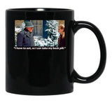 I Have To Eat So I Can Take My Back Pill Christmas Vacation Black Coffee Mug, Gift Coffee Mug - Black