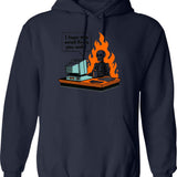 I Hit Metal Because Hitting People Is Illegal Hoodie - Navy