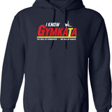 I Know Hoodie - Retro Graphic Pullover Hoodie for Men & Women - Navy
