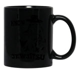 I Know Jew Jitsu Funny Gift Jews Rabbi Black Coffee Mug, Gift Coffee Mug - Black