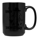 I Know Jew Jitsu Funny Gift Jews Rabbi Black Coffee Mug, Gift Coffee Mug