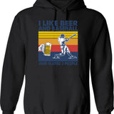 I Like Bad Music Only Hoodie - Retro Graphic Pullover Hoodie for Men & Women - Black