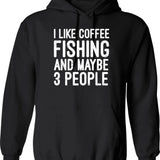 I Like Boring Things... Hoodie - Retro Graphic Pullover Hoodie for Men & Women - Black