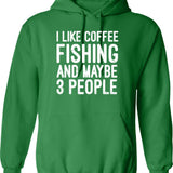 I Like Boring Things... Hoodie - Retro Graphic Pullover Hoodie for Men & Women - Green