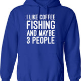 I Like Boring Things... Hoodie - Retro Graphic Pullover Hoodie for Men & Women - Blue