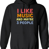 I Like Motorcycles And Dogs And Maybe 3 People Shirt1 Hoodie - Black