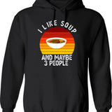 I Like Music And Maybe Like 3 People Hoodie - Black