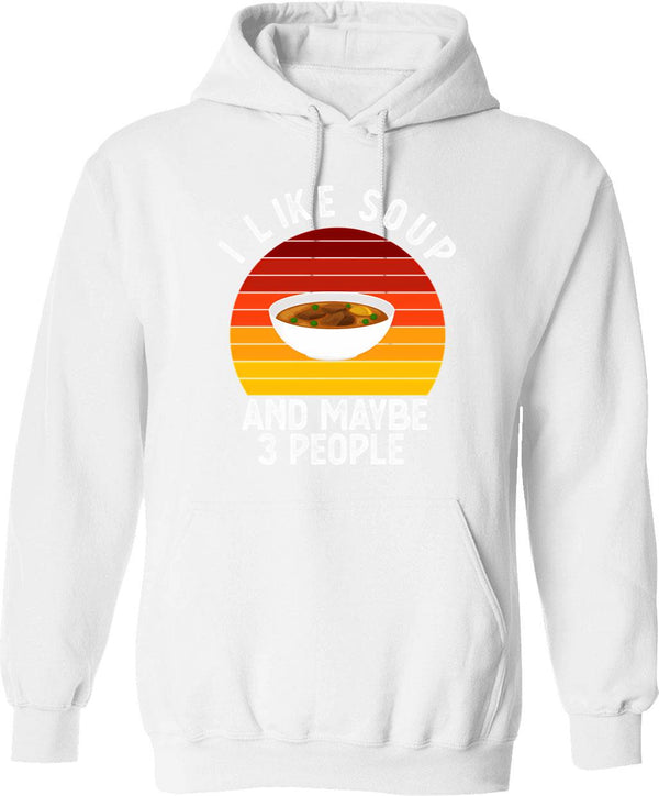 I Like Music And Maybe Like 3 People Hoodie - White