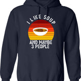 I Like Music And Maybe Like 3 People Hoodie - Navy