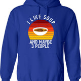 I Like Music And Maybe Like 3 People Hoodie - Blue