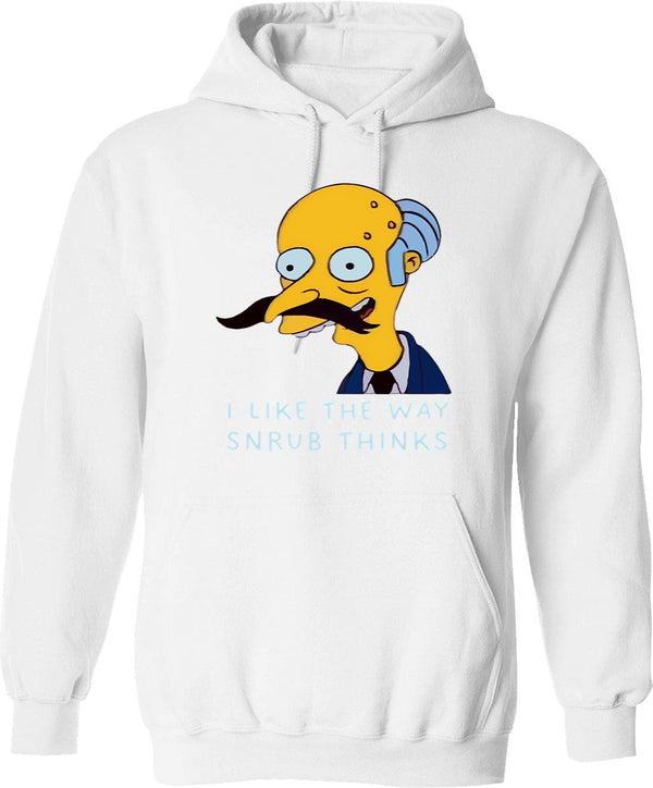 I Like The Way Snrub Thinks Hoodie - White