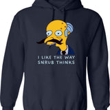 I Like The Way Snrub Thinks Hoodie - Navy