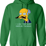 I Like The Way Snrub Thinks Hoodie - Green