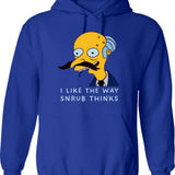 I Like The Way Snrub Thinks Hoodie - Blue