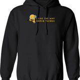 I Like Tattoos My Dog And Maybe Three People Funny Dog Lovers Hoodie - Black