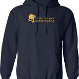 I Like Tattoos My Dog And Maybe Three People Funny Dog Lovers Hoodie - Navy