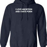 I Love 70's Music Hoodie - Retro Graphic Pullover Hoodie for Men & Women - Navy