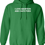 I Love 70's Music Hoodie - Retro Graphic Pullover Hoodie for Men & Women - Green