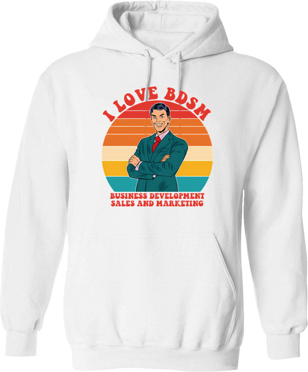 I Love Abortion And I Hate Porn Hoodie - White