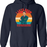 I Love Abortion And I Hate Porn Hoodie - Navy