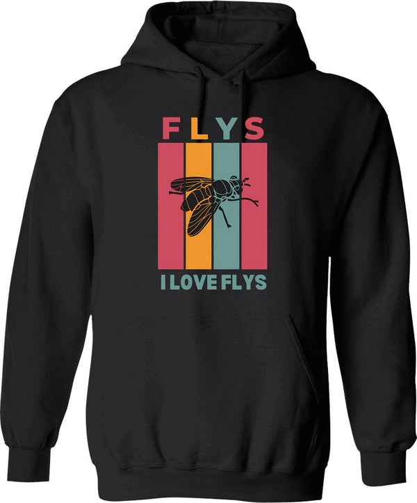I Love Dp Funny Vintage Hoodie - Retro Graphic Cosy Pullover - Black