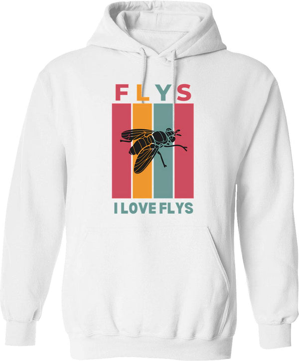 I Love Dp Funny Vintage Hoodie - Retro Graphic Cosy Pullover - White