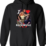 I Love Old Cars Hoodie - Retro Graphic Pullover Hoodie for Men & Women - Black