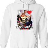 I Love Old Cars Hoodie - Retro Graphic Pullover Hoodie for Men & Women - White