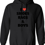 I Love Rock Music Shirt Hoodie - Retro Graphic Pullover Hoodie for Men & Women - Black