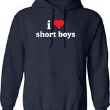 I Love Shoes Bags Boys Hoodie - Retro Graphic Pullover Hoodie for Men & Women - Navy