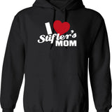 I Love Sluts Hoodie - Retro Graphic Pullover Hoodie for Men & Women - Black