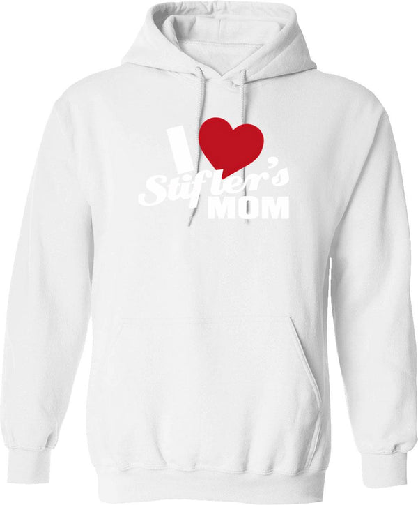 I Love Sluts Hoodie - Retro Graphic Pullover Hoodie for Men & Women - White
