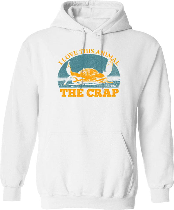 I Love The Song Hoodie - Retro Graphic Pullover Hoodie for Men & Women - White