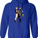 I Love This Animal The Crap Vintage Hoodie - Blue