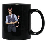 I Met The Devil Once His Name is Matthew Morrison Black Coffee Mug, Gift Coffee Mug - Black