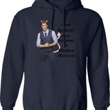 I Met The Devil Once His Name is Matthew Morrison Graphic Pullover Hoodie - Navy