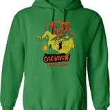 I Met The Ghost of Oakhaven and Lived Graphic Pullover Hoodie - Green