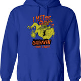 I Met The Ghost of Oakhaven and Lived Graphic Pullover Hoodie - Blue