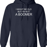 I May Be Dumb Pigeon Hoodie - Retro Graphic Pullover Hoodie for Men & Women - Navy