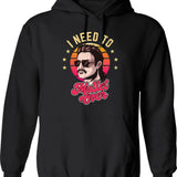 I Need Alice Hoodie - Retro Graphic Pullover Hoodie for Men & Women - Black
