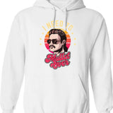 I Need Alice Hoodie - Retro Graphic Pullover Hoodie for Men & Women - White