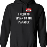 I Need To Mullet Over Hoodie - Retro Graphic Pullover Hoodie for Men & Women - Black
