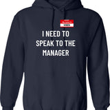 I Need To Mullet Over Hoodie - Retro Graphic Pullover Hoodie for Men & Women - Navy