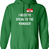 I Need To Mullet Over Hoodie - Retro Graphic Pullover Hoodie for Men & Women - Green