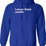 I Need Vitamin Sea Sunset Retro Vintage Hoodie - Blue