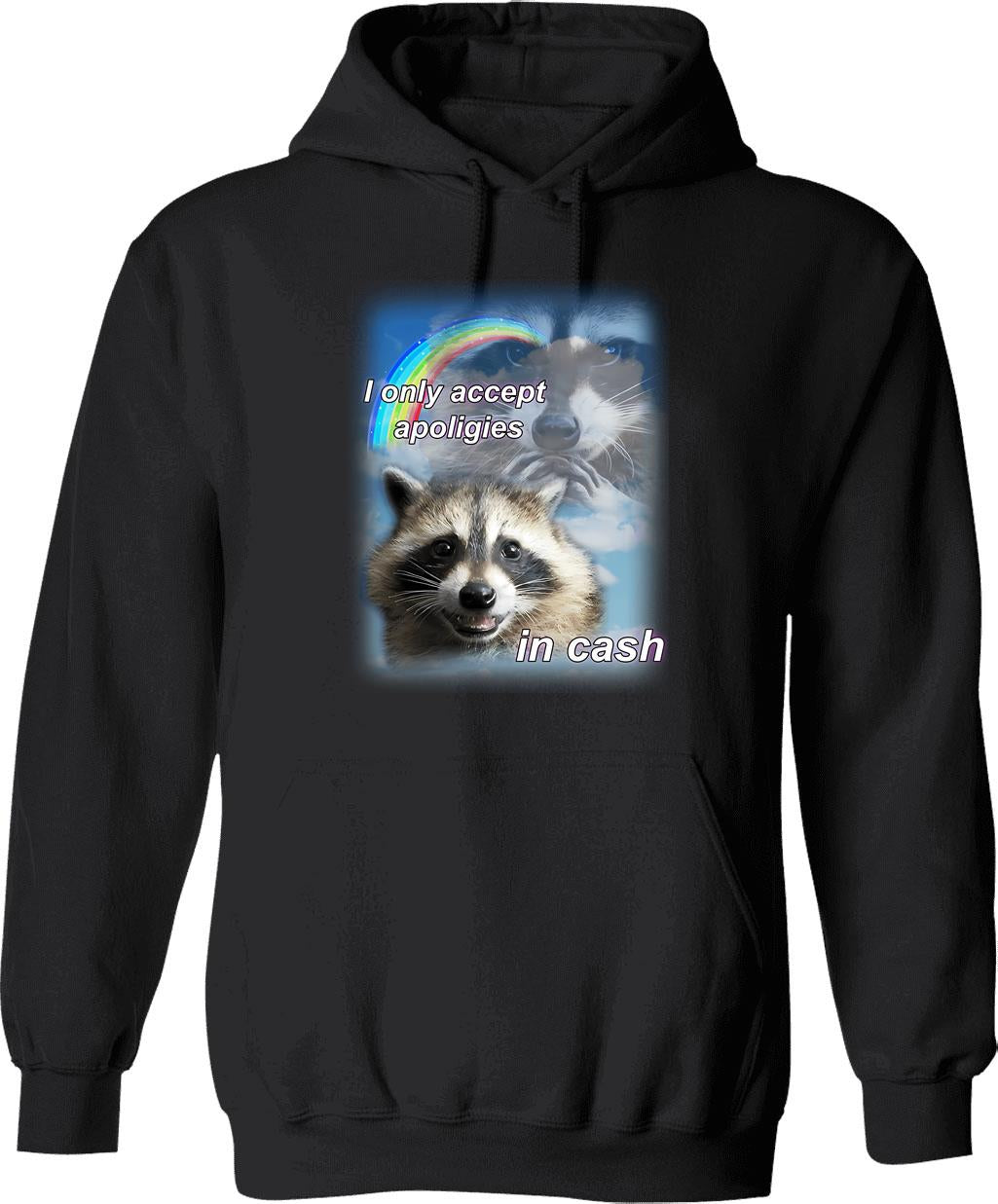 I Never Slice.... Hoodie - Retro Graphic Pullover Hoodie for Men & Women - Black
