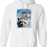 I Never Slice.... Hoodie - Retro Graphic Pullover Hoodie for Men & Women - White