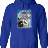 I Never Slice.... Hoodie - Retro Graphic Pullover Hoodie for Men & Women - Blue