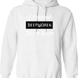 I Paused Deepwoken to Be Here Graphic Pullover Hoodie - White