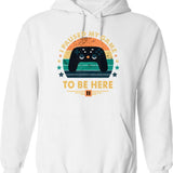I Paused My Game To Be Here Gamer Gaming Retro Vintage Gift Hoodie - White